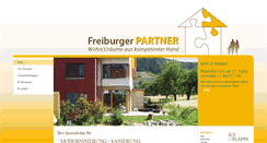 Desktop Screenshot of freiburger-partner-bauen.de